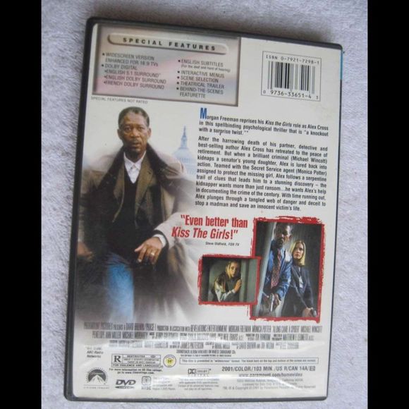 Along Came a Spider Morgan Freeman Alex Cross Document DVD Movie Bundle for $3 - Picture 2 of 6